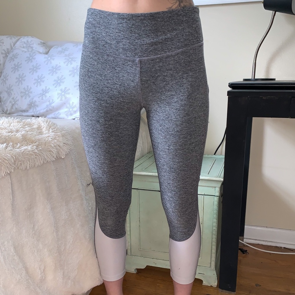 Grey & White Workout Pants